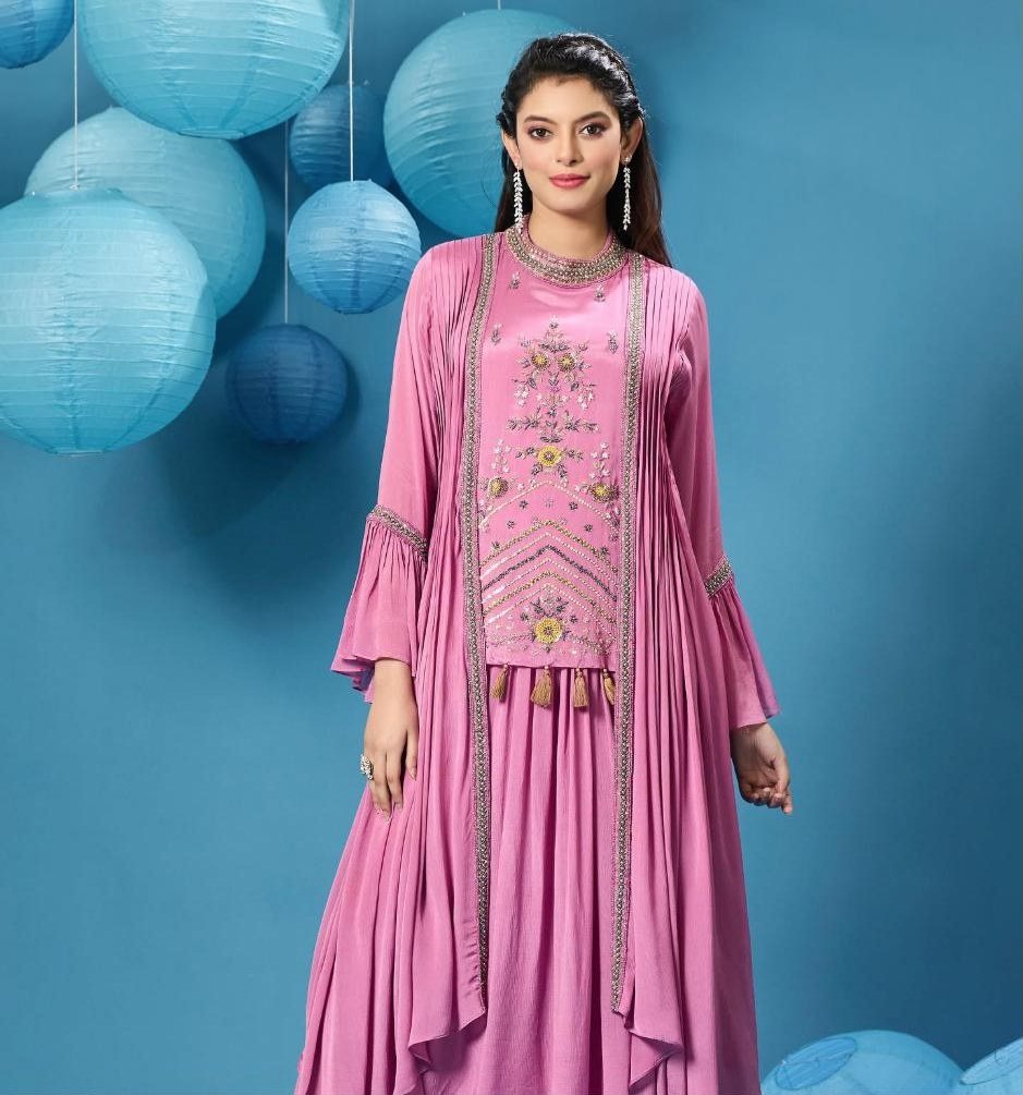 Rose jacket kurta set
